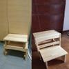 OSCCAR Step Stool Wooden Ladder Stool Step Stool 2 Step Ladder Stool Foldable Solid Wood Step Stool-Climb High Bathroom Non-Slip Ladder, High 40cm,Wood view 4