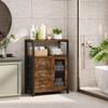 Homeiju Bathroom Floor Storage Cabinet Organizer with 3 Removable Drawers and 1 Door, Industrial Floor Storage Cabinet for Kitchen, Living Room, Bathroom, Home Office view 2