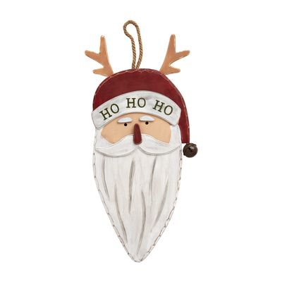 Mud Pie Christmas Door Hanger, Santa, 19" x 27"