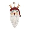 Mud Pie Christmas Door Hanger, Santa, 19" x 27" view 1