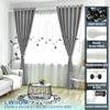 Lwiiom Double Curtain Rods 28-48 inch,1'' Front and 5/8 '' Back Adjustable Heavy Duty Decorative Drapery Rod with Aluminum Bouquet Brackets and Round Finials,Matte White view 4