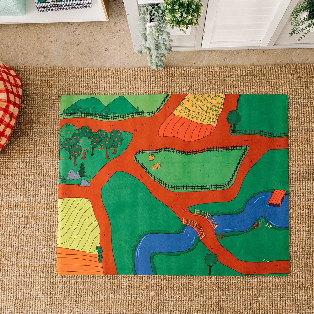 THE FRECKLED FROG Farm Floor Mat