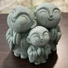livelyfish Japanese Buddha Bosatsu Feng Shui Praying Monk Statue Sandstone Happy/Smiling Miniature Figurine Ornament for Fish Tank Aquarium Home Garden Decoration (14) view 3
