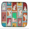 Caroline's Treasures MLM1100DDM Lots of Piebald English Bulldog Dish Drying Mat Absorbent Dish Drying Mat Pad for Kitchen Counter Dish Drainer Mat for Countertop, 14 x 21", Multicolor view 1