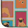 Caroline's Treasures MLM1143DDM Lots of Apricot Pug Dish Drying Mat Absorbent Dish Drying Mat Pad for Kitchen Counter Dish Drainer Mat for Countertop, 14 x 21", Multicolor view 4