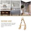 Rope Roll Holder Paper Towel Holder Toilet Tissue Holder Boho Toilet Paper Holder Paper Towel Hanging Stand Vintage Toilet Paper Holder Farmhouse Towel Racks for Bathroom Storage view 3