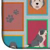Caroline's Treasures MLM1120DDM Lots of Old English Sheepdog Dish Drying Mat Absorbent Dish Drying Mat Pad for Kitchen Counter Dish Drainer Mat for Countertop, 14 x 21", Multicolor view 4