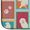 Caroline's Treasures MLM1122DDM Lots of Great Pyrenees Dish Drying Mat Absorbent Dish Drying Mat Pad for Kitchen Counter Dish Drainer Mat for Countertop, 14 x 21", Multicolor view 4