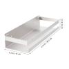 Angoily Nail Punch Storage Rack Stainless Steel Spice Rack for Kitchen Bathroom Versatile Organizer for Condiments Easy Installation Space-saving view 3
