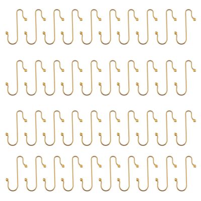 Uonlytech 40pcs Hook up Metal Ornament Hooks Metal Hangers Heavy Duty Wire Ornament Hangers