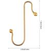 Uonlytech 40pcs Hook up Metal Ornament Hooks Metal Hangers Heavy Duty Wire Ornament Hangers view 4