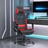 vidaXL Massage Gaming Chair with Footrest Black and Red Polyester Adjustable Armrests Comfortable Swivel Recline for Office Computer Racing Desk Armchair Recliner view 2