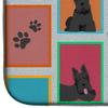 Caroline's Treasures MLM1109DDM Lots of Scottish Terrier Dish Drying Mat Absorbent Dish Drying Mat Pad for Kitchen Counter Dish Drainer Mat for Countertop, 14 x 21", Multicolor view 4