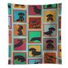 Caroline's Treasures MLM1125KTWL Lots of Black and Tan Dachshund Kitchen Towel Dish Cloths Guest Hand Towel Decorative Bathroom Towel for Face,Tea, Dishcloth, Kitchen and Bath view 1