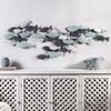 BLACK FOREST DECOR Misty Fish School Metal Wall Art view 1