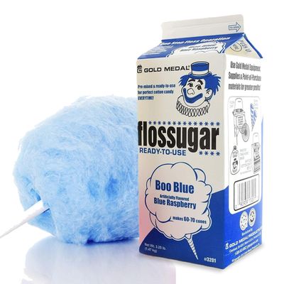 Cotton Candy Floss SugarBlue Raspberry, Pink Vanilla, & Cherry- 3.25 lbs Per Carton. Total 9.75lbs