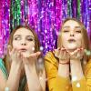 10 Pack Foil Curtain Backdrop Metallic Tinsel Foil Fringe Curtains Photo Booth Props for Birthday Wedding Engagement Baby Shower Bachelorette Christmas Holiday Celebration Party Decorations view 2