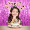 10 Pack Foil Curtain Backdrop Metallic Tinsel Foil Fringe Curtains Photo Booth Props for Birthday Wedding Engagement Baby Shower Bachelorette Christmas Holiday Celebration Party Decorations view 3