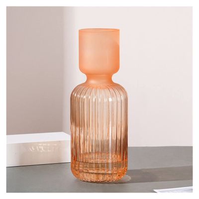 Vase Glass Vase Flower Arrangement Hydroponics Ball Glass Flower Ware Home Living Room Decor Tabletop Vase Bottle Decorative Vase (Color : 2)