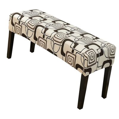 ALABOW High Stretch Ottoman Cover with Elastic Bottom, Soft Slipcover Jacquard Fabric Small Checks Rectangle Storage Stool Cover Furniture Covers (Color : #6)
