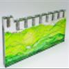 Modern Menorah with Candles - AM-012 view 3