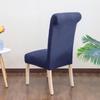 SPRINGRICO 6 Pack Dining Room Chair Covers with seat Belt, Stretch Parsons Chair Slipcover Washable Kitchen Dining Chair Cover Removable Seat Protector Set of 6, S3- Navy Blue view 3