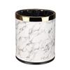 Garbage Can Simple Creative Stainless Steel Round Double Trash Can Office Household Bathroom Toilet Living Room Kitchen Trash Can Garbage Box Wastepaper Basket view 1