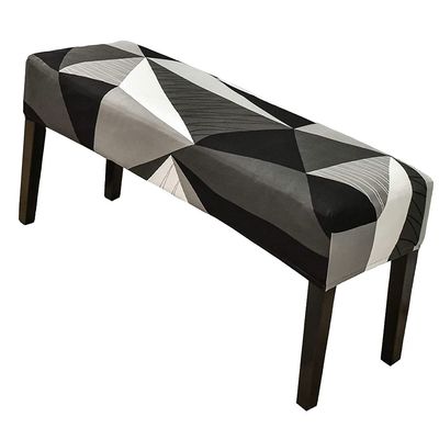 ALABOW High Stretch Ottoman Cover with Elastic Bottom, Soft Slipcover Jacquard Fabric Small Checks Rectangle Storage Stool Cover Furniture Covers (Color : #69)