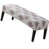 ALABOW High Stretch Ottoman Cover with Elastic Bottom, Soft Slipcover Jacquard Fabric Small Checks Rectangle Storage Stool Cover Furniture Covers (Color : #30) view 1