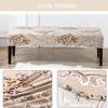 ALABOW High Stretch Ottoman Cover with Elastic Bottom, Soft Slipcover Jacquard Fabric Small Checks Rectangle Storage Stool Cover Furniture Covers (Color : #30) view 4
