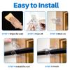 Antimbee 12-Pack No Drill Needed Curtain Rod Brackets, Self Adhesive Rod Holders, Multipurpose Nail Free Stick on Curtain Rod Hooks, Curtain Hangers for Dorm, Bathroom, Bedroom, Livingroom Decor view 3