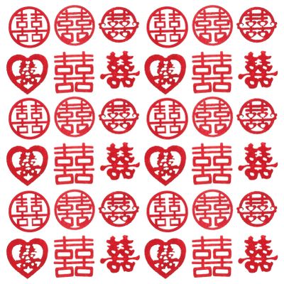 Alipis 120pcs Chinese Wedding Confetti Mini Decor for Celebrations Lightweight Scatter Confetti for Weddings Valentine Day and Romantic Occasions