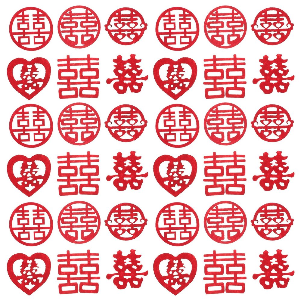 Alipis 120pcs Chinese Wedding Confetti Mini Decor for Celebrations Lightweight Scatter Confetti for Weddings Valentine Day and Romantic Occasions