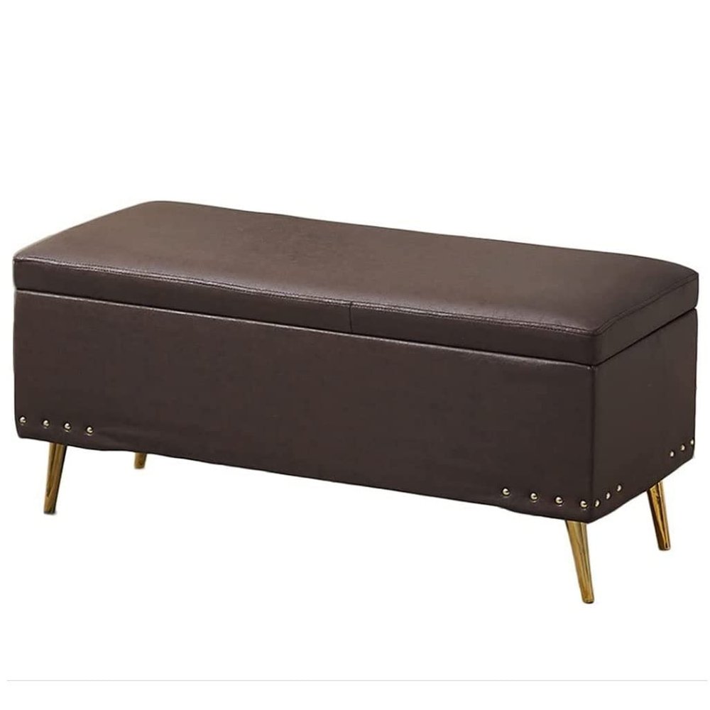 Storage Stool Light Luxury Sofa Storage Stool Home Entrance Leisure Bed End Stool Shoe Changing Stool, Fine Workmanship Convenient StorageColour:Light Gray,Size:60x40x45cm/23.6x15.7x17.7in