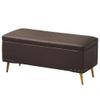 Storage Stool Light Luxury Sofa Storage Stool Home Entrance Leisure Bed End Stool Shoe Changing Stool, Fine Workmanship Convenient StorageColour:Light Gray,Size:60x40x45cm/23.6x15.7x17.7in view 1