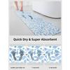 YIHOUSE Thin Bath Mat Super Absorbent Quick Dry Thin Bathroom Rugs Fit Under Door, Non Slip Rubber Backed Mat Washable Bathroom Floor Mats for Shower Room, Sink -17 x 59 view 3