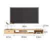 IBOWZ Floating TV Stand Cabinet Floating Tv Stand Cabinet,Drawer Type Wood Wall Mounted Tv Shelf with Wire Hole,for Living Room Hotel view 2