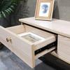 IBOWZ Floating TV Stand Cabinet Floating Tv Stand Cabinet,Drawer Type Wood Wall Mounted Tv Shelf with Wire Hole,for Living Room Hotel view 4