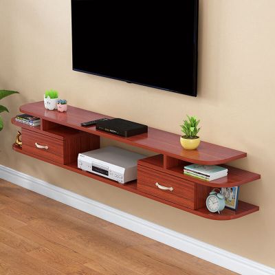 IBOWZ Floating TV Stand Cabinet Wall Mounted Media Console with Drawer Floating Tv Stand Cabinet Component Entertainment Console Storage Shelf for DVD Playero Video Shelving