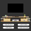 IBOWZ Floating TV Stand Cabinet Wall Mounted Media Console with Drawer Floating Tv Stand Cabinet Component Entertainment Console Storage Shelf for DVD Playero Video Shelving view 3