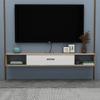 IBOWZ Floating TV Stand Cabinet Floating Tv Stand with 3 Storage Space Modern Wood Wall Mounted Tv Unit Shelf Component with Cable Management for Living Room and Bedroom view 1