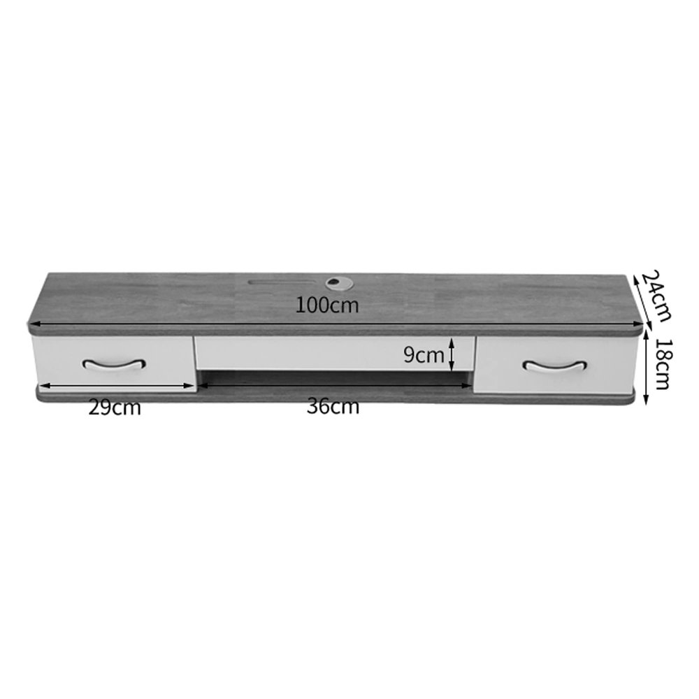IBOWZ Floating TV Stand Cabinet Floating Tv Stand Cabinet,Living Room Wall-Mounted Tv Cabinet Wall Cabinet with Wire Hole,for Living Room Entertainment Room