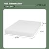 Base Foam Mattress 8 inch Mattress, CertiPUR-US Certified,Breathable Bed Mattress for Cooler Sleep Supportive & Pressure Relief,Removable Soft Cover,White Full view 2