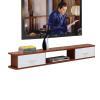 IBOWZ Floating TV Stand Cabinet Wall Mounted Tv Unit Floating Tv Stand,Floating Entertainment Center,Wall Mounted Tv Unit,Floating Tv Shelf for Living Room Bedroom Office view 2