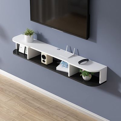 IBOWZ Floating TV Stand Cabinet Tv Stand Cabinet Wall Mountable,Wall Mounted Media Console with 3 Open Storage,Floating Entertainment Unit for Living Room Bedroom