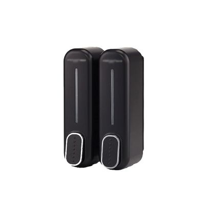 KAAZEE Countertop Soap Dispenser 700ml Wall Mount Soap Dispenser ABS Liquid Dispenser Shampoo Shower Gel Shower Dispenser for Bathroom Kitchen Office Soap Dispenser Bottles (Color : B-Black)