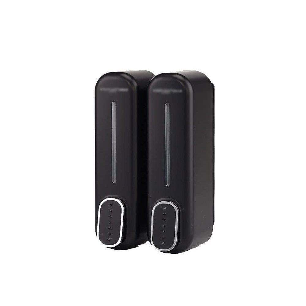 KAAZEE Countertop Soap Dispenser 700ml Wall Mount Soap Dispenser ABS Liquid Dispenser Shampoo Shower Gel Shower Dispenser for Bathroom Kitchen Office Soap Dispenser Bottles (Color : B-Black)
