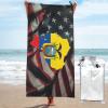 Ecuador Flag Map Beach Towel Quick-Dry Bath Towel Lightweight Portable for Summer view 3