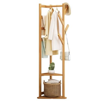 HIHELO Standing Coat Rack Home Coat Rack Bedroom Floor Standing Hanger Creative Living Room Corner Multifunctional Rack Coat Rack Coat Racks (Color : A, Size : 43 * 157cm)