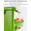 Compost Bin Food Waste Bin Kitchen Compost Caddy, Indoor Recycling Bin Pail Small Trash Can, Small Compost Busket Vegetable Peelings Dustbin, Countertop Composter Container with Lid Sealed view 3